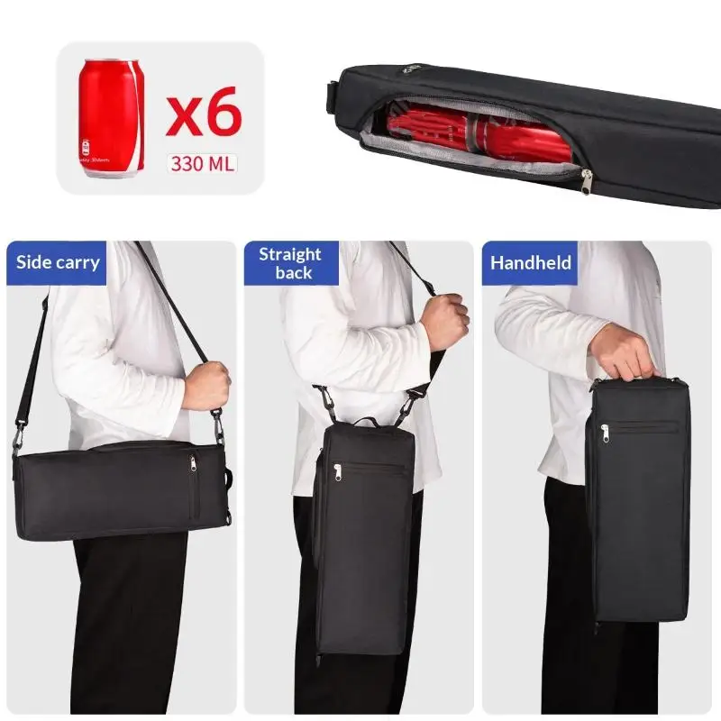 Portable Leakproof Design Golf Cooler Bag Shoulder Strap Reusable Beer Sleeve Durable Beverage Sleeve Beer Drinking