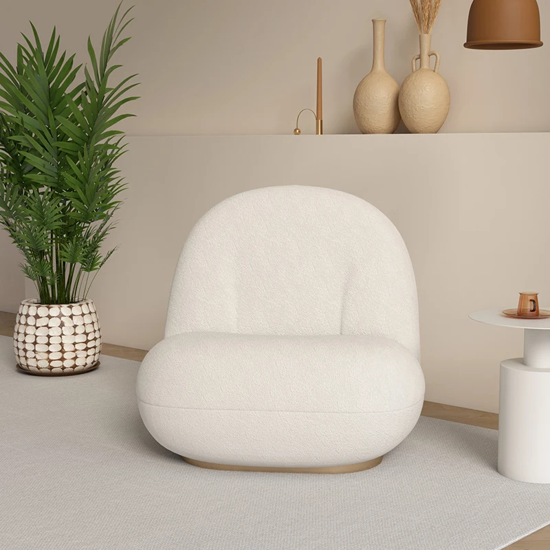 Nordic Chair Custom Lazy Sofa Egg Chair Tatami Simple Living Room Bedroom Balcony Ins Armchair  Chairs Living Room