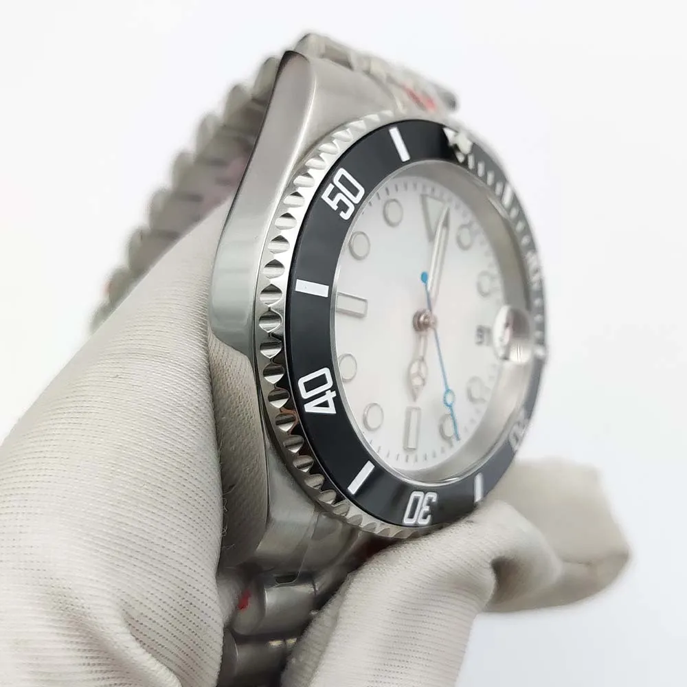 5-Color 40mm NH35 Stainless Steel Automatic Men\'s Watch Sapphire Crystal Rotating Bezel Luminous Mechanical Wristwatch