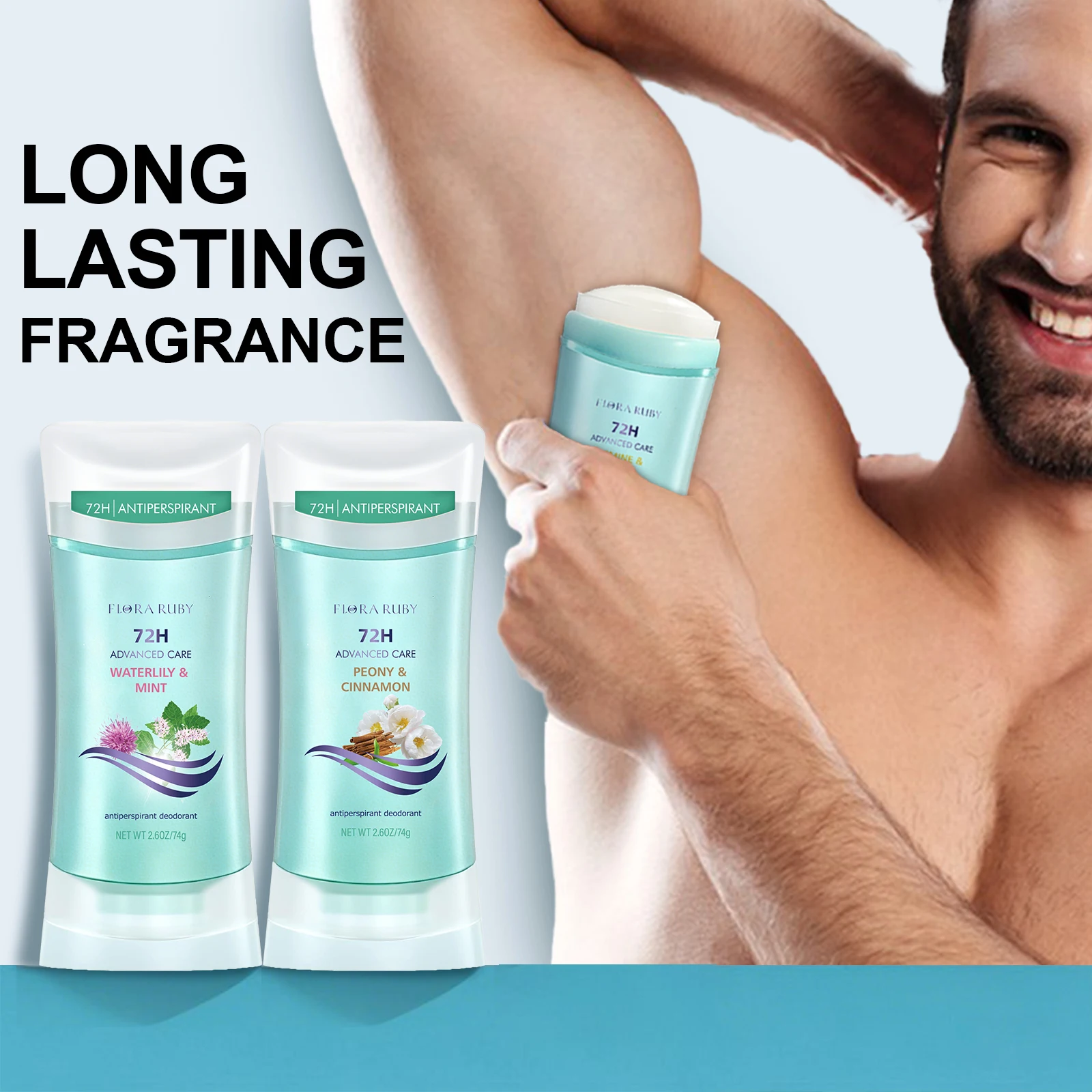 

Deodorant Antiperspirant for Men Women Anti Underarm Body Odor Removal Cream 72H Lasting Fragrance Deodorants ,Daily Use 74g