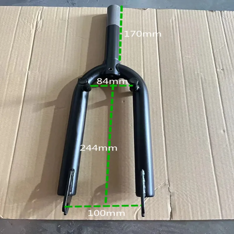 

BMX Front Fork BMX Front Fork U-Brake Front Fork Black 20-Inch Street Bike Action High-Carbon Steel Action Front Fork