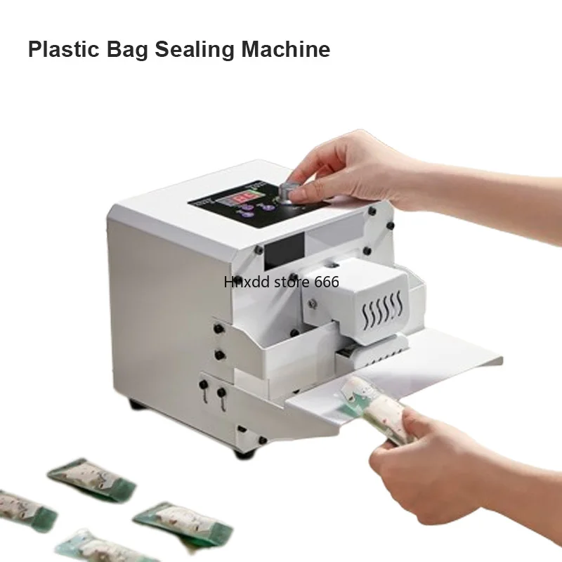 Full-Automatic Continuous Sealing Machine Aluminum Foil Plastic Bag Heat Sealing Machine Small Packaging Machine Food Sealer