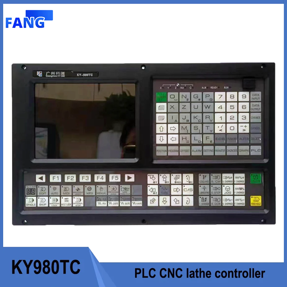 

980TC Lathe turning machine three axis control panel of PLC system 3 axis CNC lathe controller