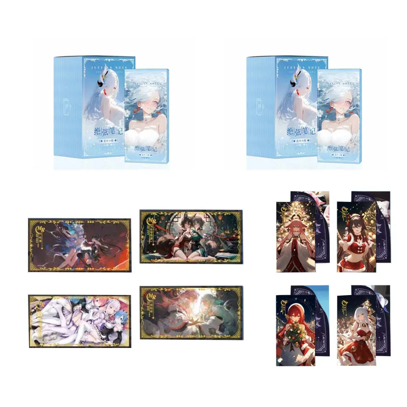 Wholesale Goddess Story Collection Cards String Notes Wave2 Acrylic 3d Christmas Film Window Opening Anime Games Cards