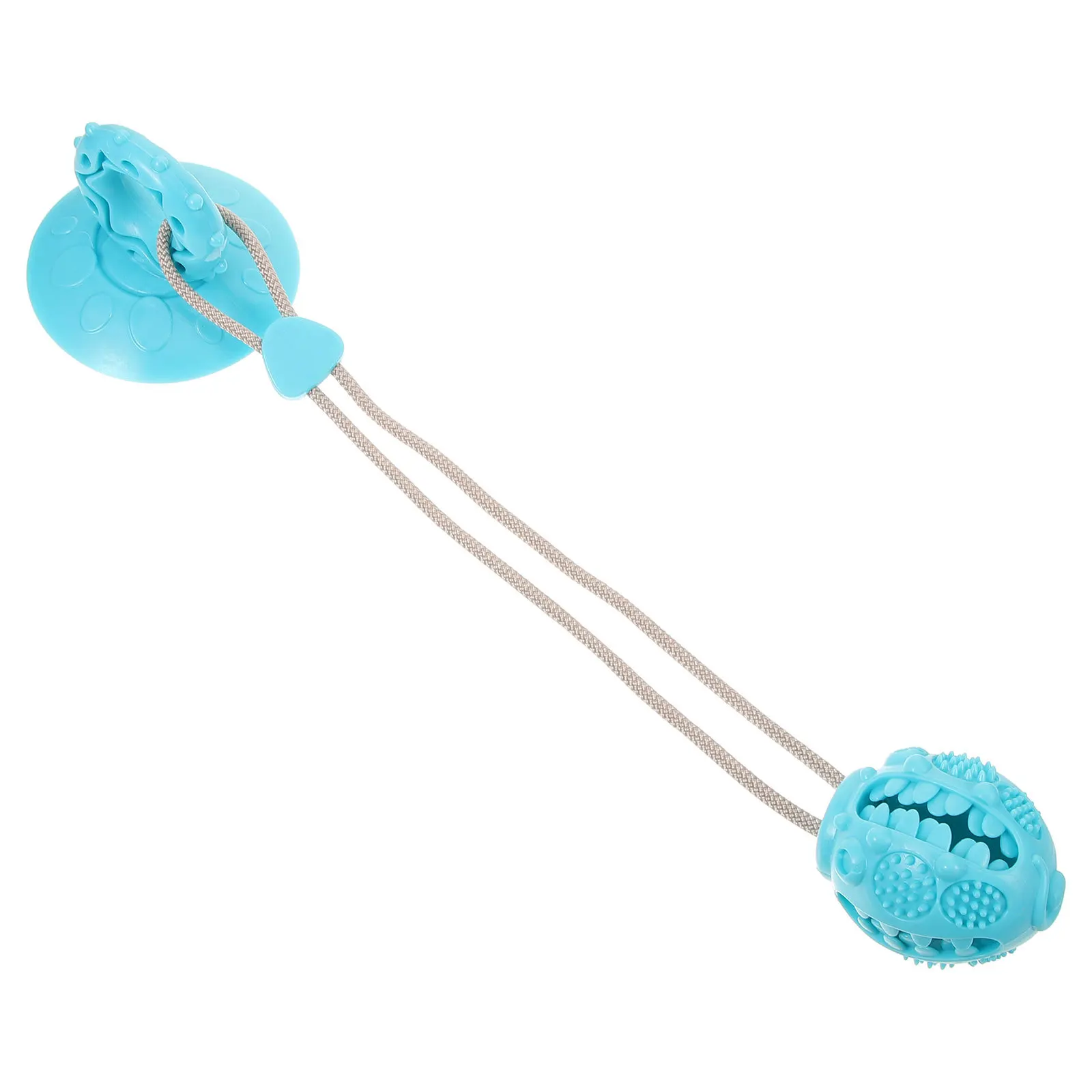 

Suction Cup Dog Tug Interactive Chewing Pull Training Squeaky Sound Pet Play Ball for Indoor Outdoor Dog Suction Cup
