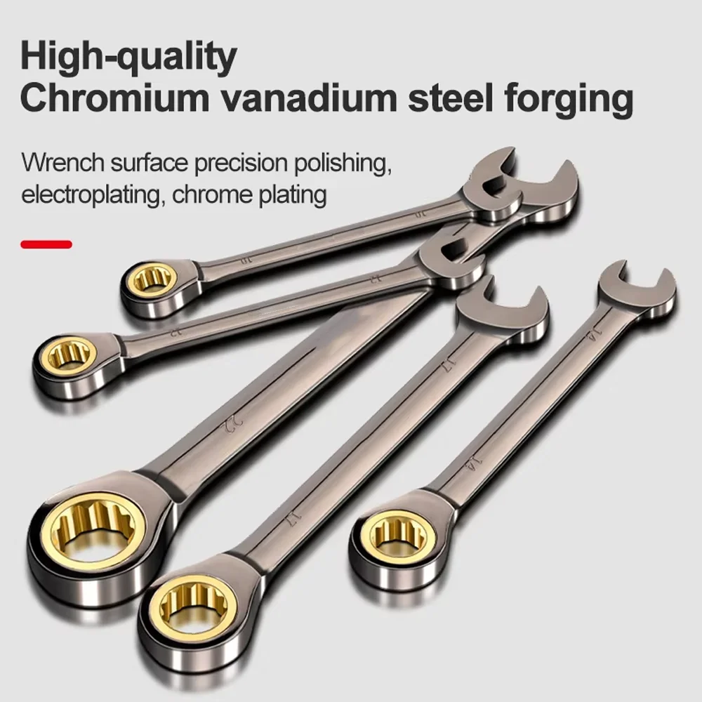 1Pc Universal Torx Wrench Adjustable Torque 6-32mm Ratchet Spanner for Bicycle Motorcycle Car Repair Tools Mechanical Tool image 2