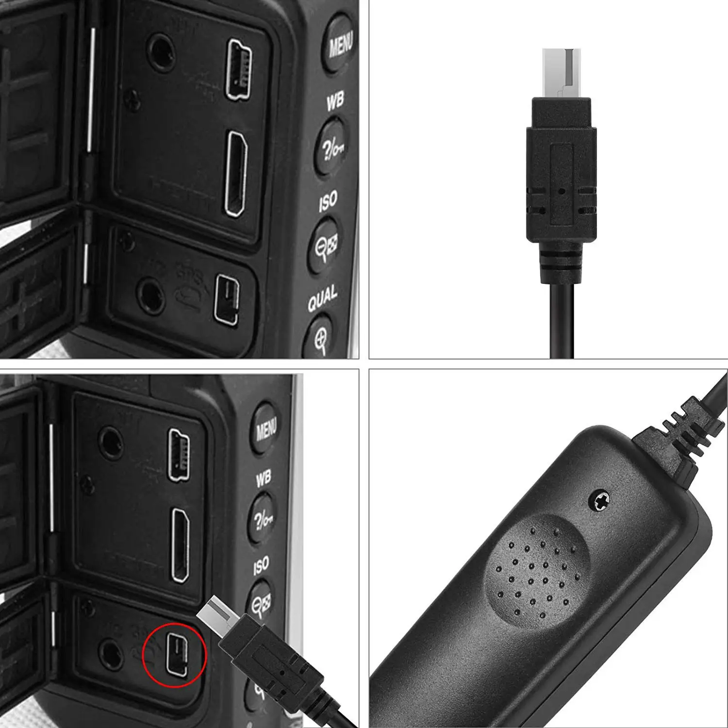 ABWH_SHOOT Remote Release for Nikon D90 D600 D3200 Digital SLR Cameras