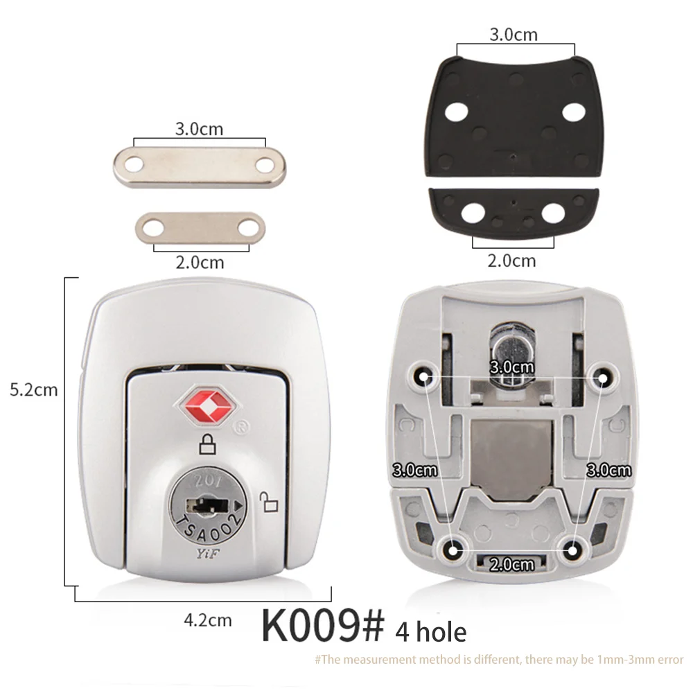 Manufacturers direct aluminum frame combination lock pull rod box luggage airline box accessories combination lock spot