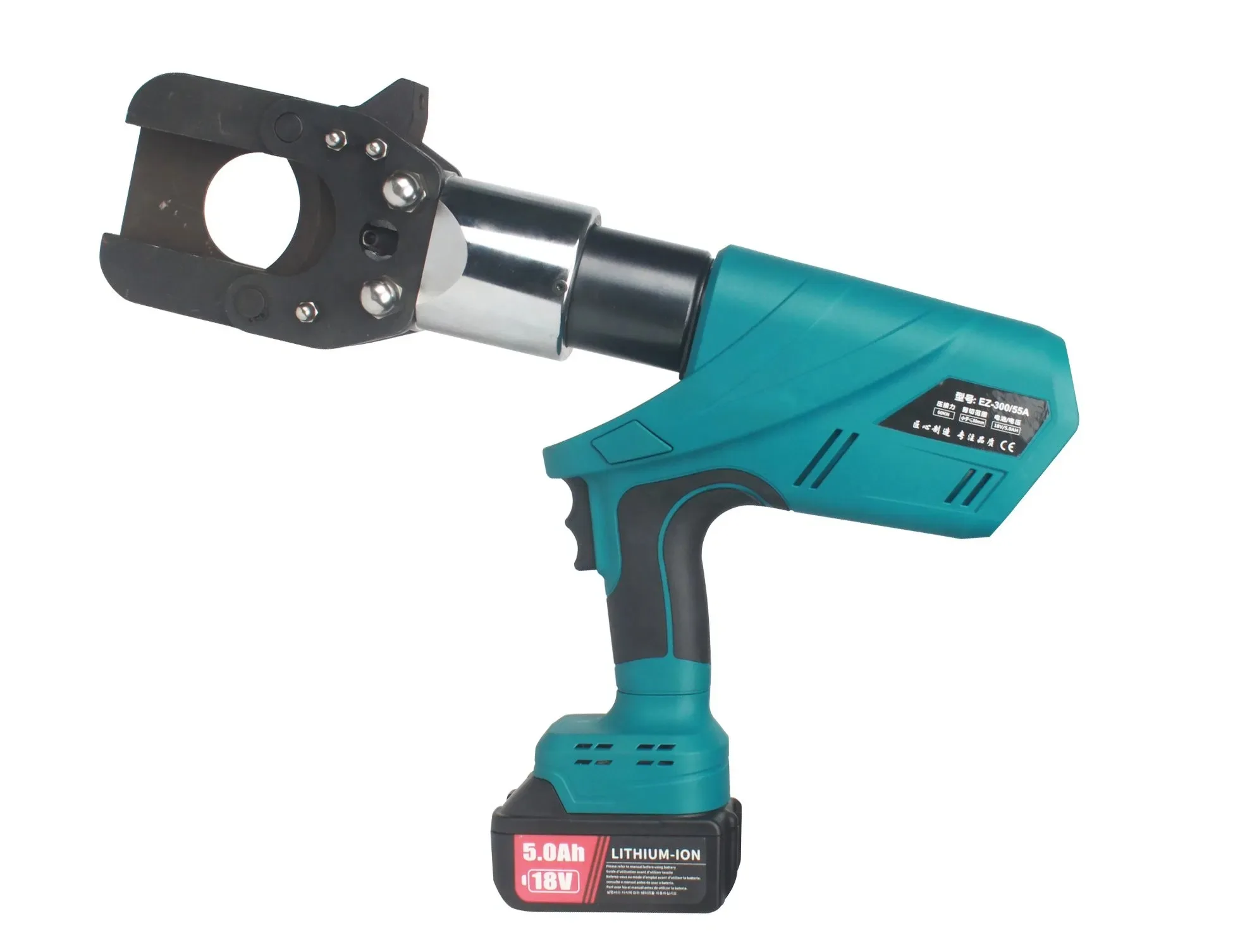 Ez-55c Cordless Battery Powered Hydraulic Cable Cutting Tool Dia 55mm Cable Cutter