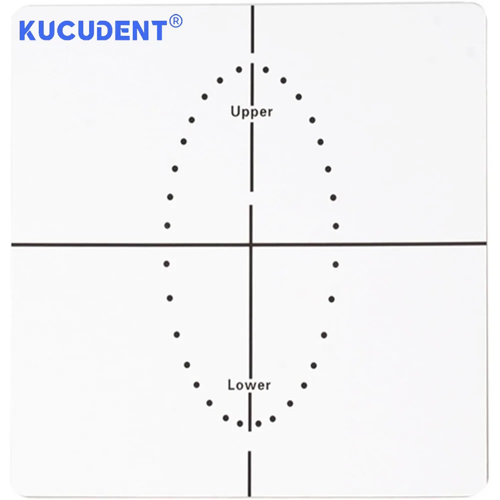 KUCUENDENT 1 PC 歯科ラバーダムパンチ穴位置決めボードバリアテンプレート歯科医ラボ器具ツール正確な