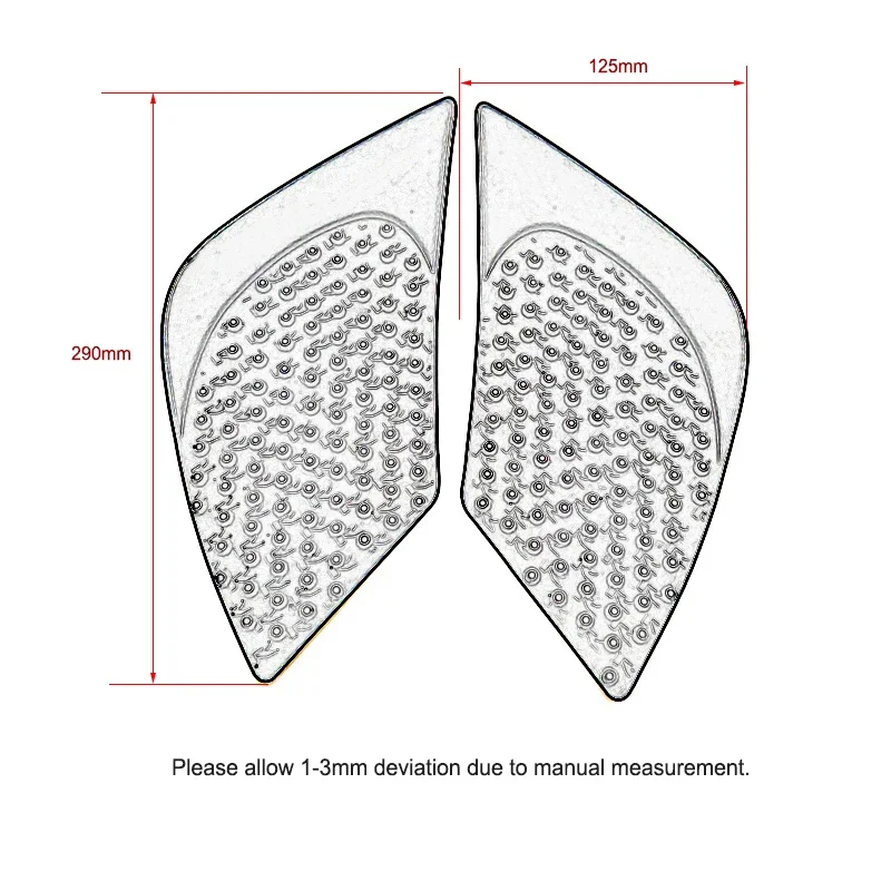 Per BMW R1200R R1200 R R 1200R 2015-2019 2018 pastiglie serbatoio carburante antiscivolo per moto impugnatura laterale per ginocchio a Gas accessori per Pad di trazione
