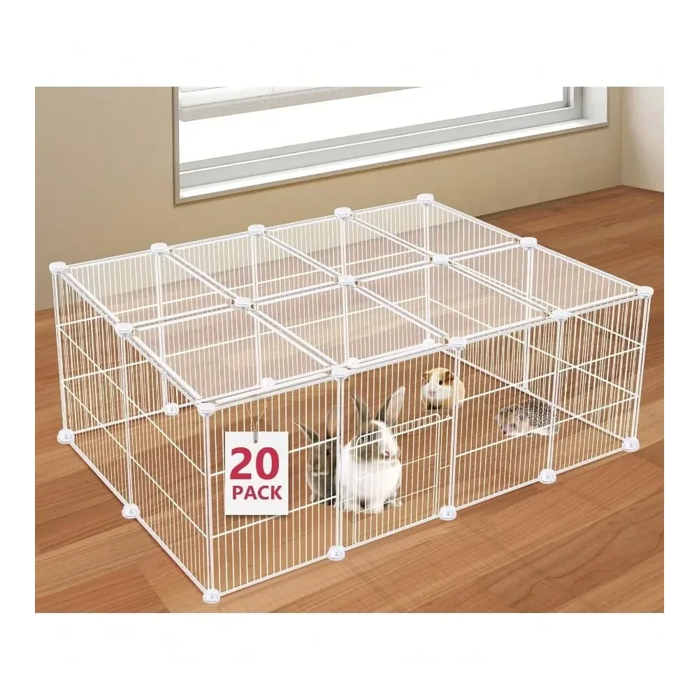 Panels Small Animal Playpen Pet Playpen CC Cage For Guinea Pigs Rabbit Bunny Cage Puppy Play Pen Indoor Outdoor Portable Metal