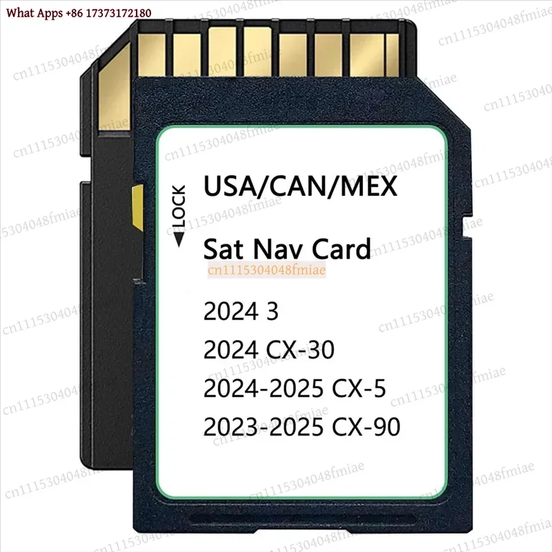 Upgraded KMV66 EZ1B GPS SD Card Map for CX-5 2024-2025, CX-30, Model 3 2024, CX-90 2023-2025 USA CAN MEX