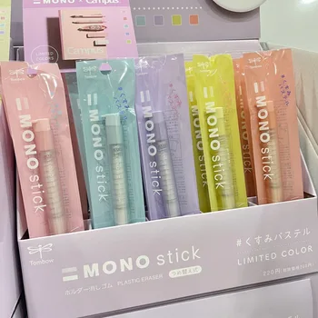 Tombow Mono Stick-Radiergummi, Skizzieren, Hervorhebung, mechanisch, nachfüllbar, Stiftform, Push-Typ, Gummi, Presstyp, Schulbriefpapier