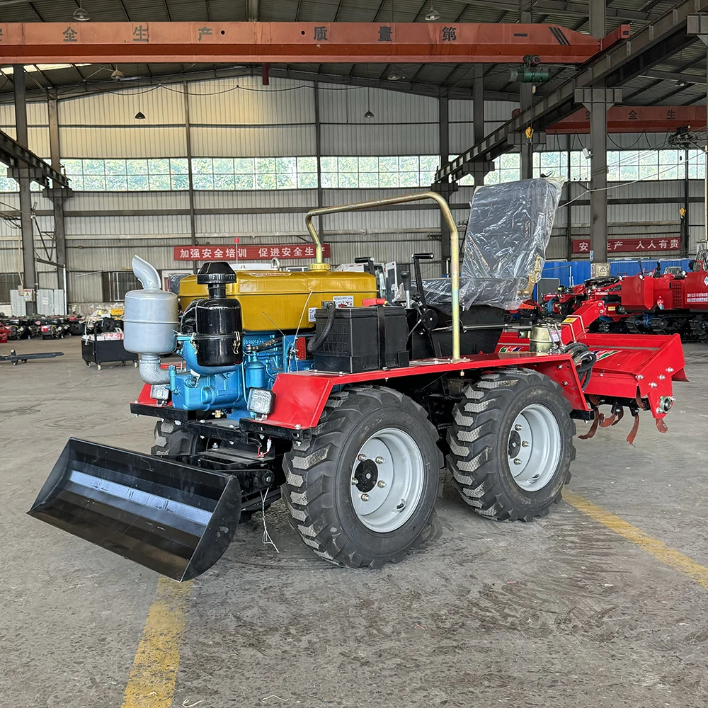 

Многофункциональное колесное роторное фреза, дизельный садовый трактор, мини-трактор 4x4