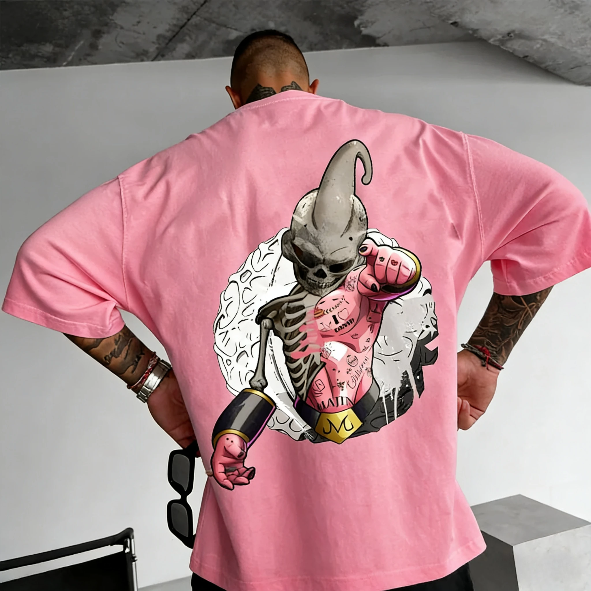 เสื้อยืดลายดราก้อนบอล โกคู แขนสั้น ทรงหลวม แบรนด์ Bandai สำหรับผู้ชายและผู้หญิง รุ่นซัมเมอร์ 2026 ระบายอากาศดี สไตล์สปอร์ต แฟชั่น ins