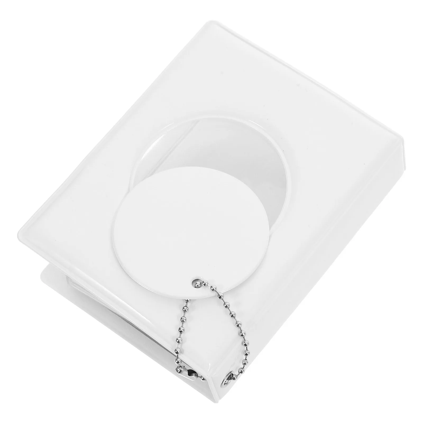 Mini Photocard Holder Book Portable 3 Inch Photo Card Binder Round Hollow Out Cover Stylish Photo Storage Album for Kpop