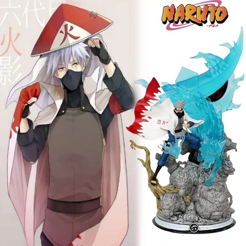 Anime Naruto 27cm Hatake Kakashi Action Figures Copy Ninja Pvc Statue Model Doll Collectible Ornament Children Toy Gifts for Kid