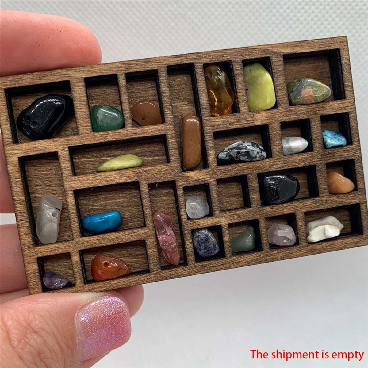 AT411:12 Миниатюрная полка для безделушек Миниатюрная хрустальная полка Кукольный домик Миниатюрный декор Поднос для принтеров Миниатюрный