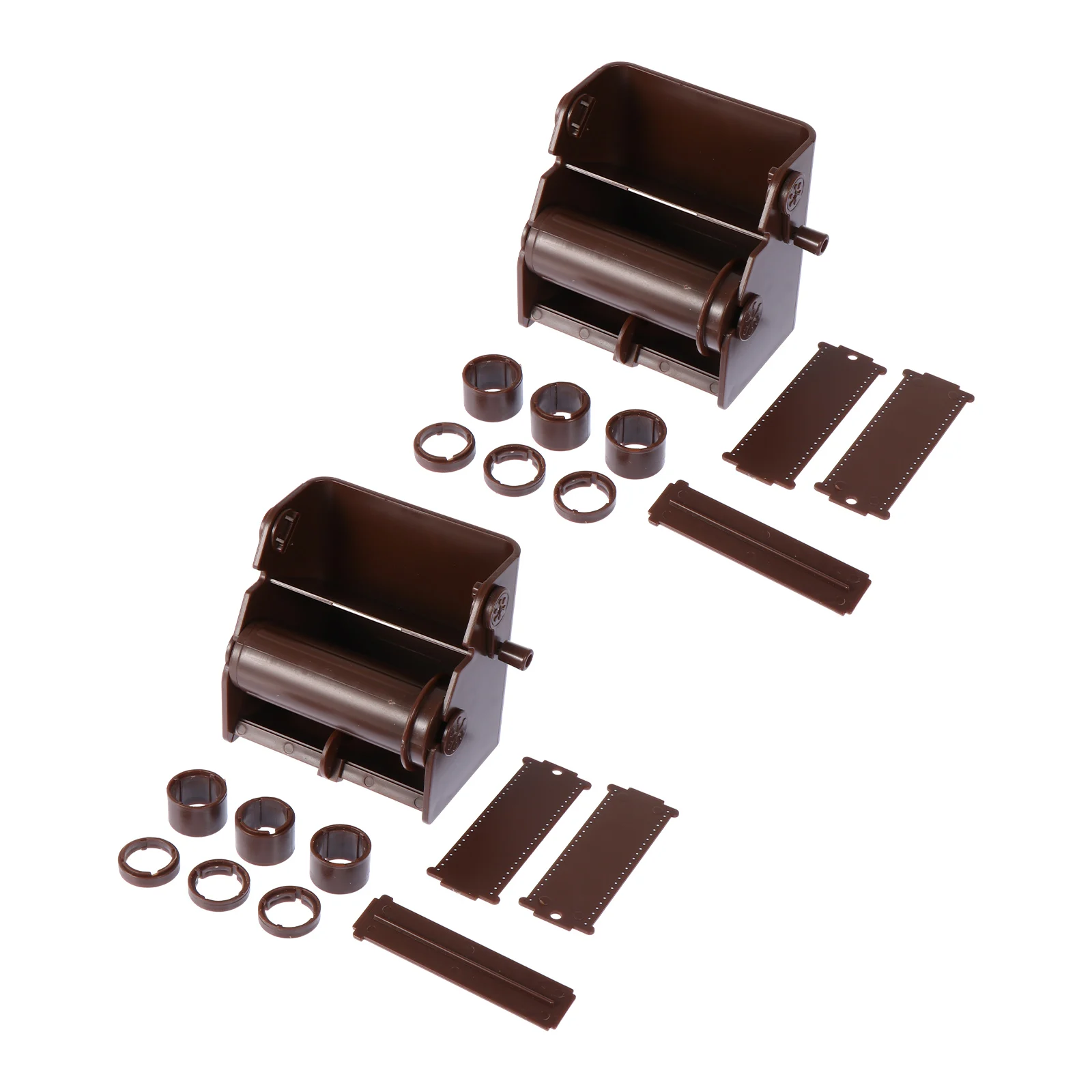 2 Pcs Washi Tape Dispenser Plastic DIY Tools Retro Style Beautiful Fashionable Storage Container Easy Maintenance