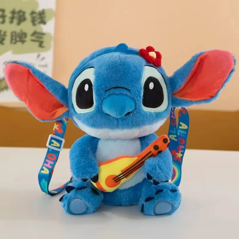 

Hot Selling Anime Stitch Piano Doll Bag Large Capacity Backpack Student Backpack Toy Backpack, Soft and Cute Cartoon Plush Bag