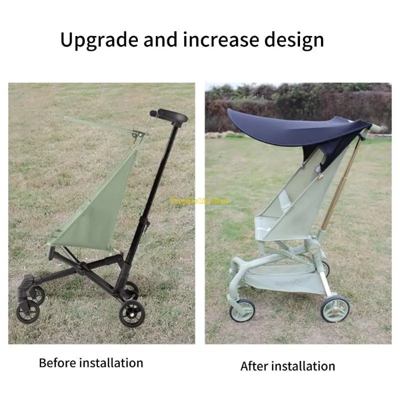 

WXTD Universal Baby Strollers Sun Shade Canopy Increased Size Sun Protections Protector Cover for Summer Outdoor Activity