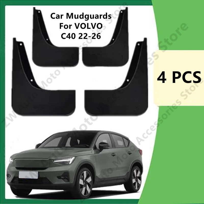 

Car Mudguards For VOLVO C40 22-26 Mud Guards Fender Flare Mudflaps Exterior Parts Auto Accessories Refit