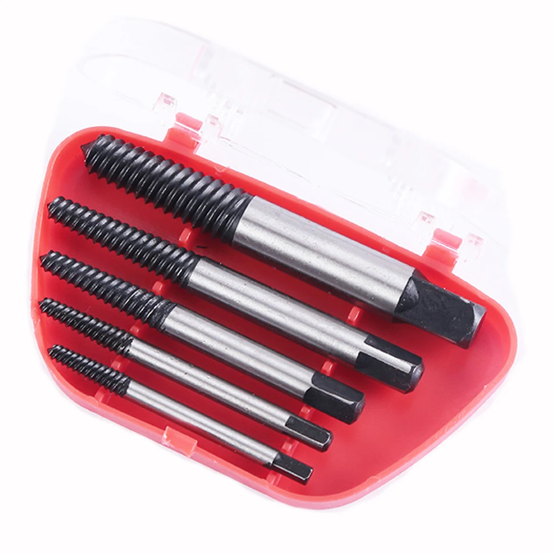 

5Pcs Screw Extractor Center Drill Bits Guide Set Broken Damaged Bolt Remover Removal Speed Easy Out Set