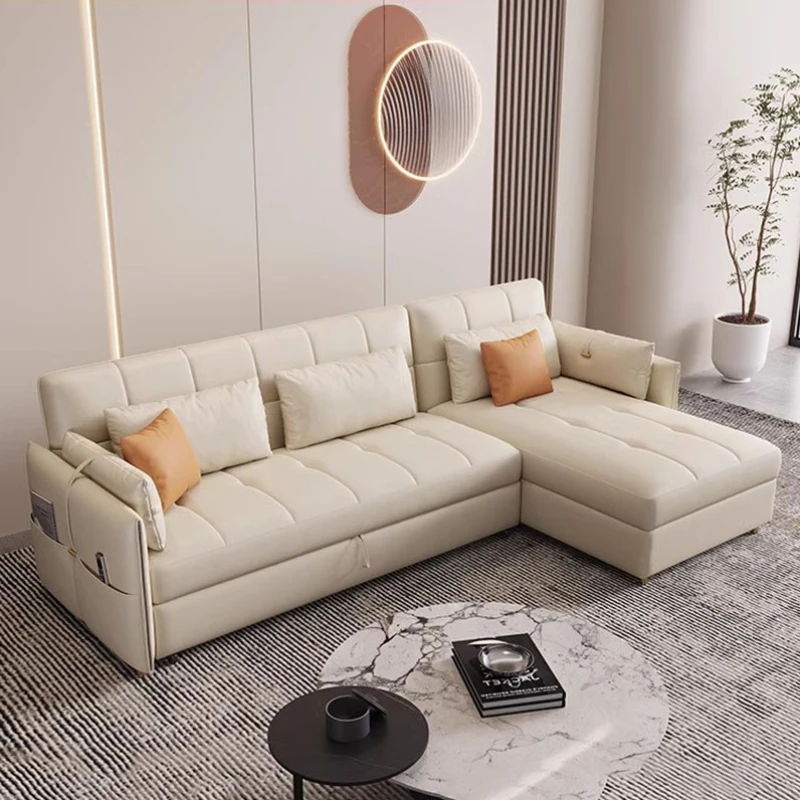 Nordic European Sofas Lounge Kawaii Storage Modułowe składane sofy do salonu Białe relaksujące канапе Convertible Home Furniture