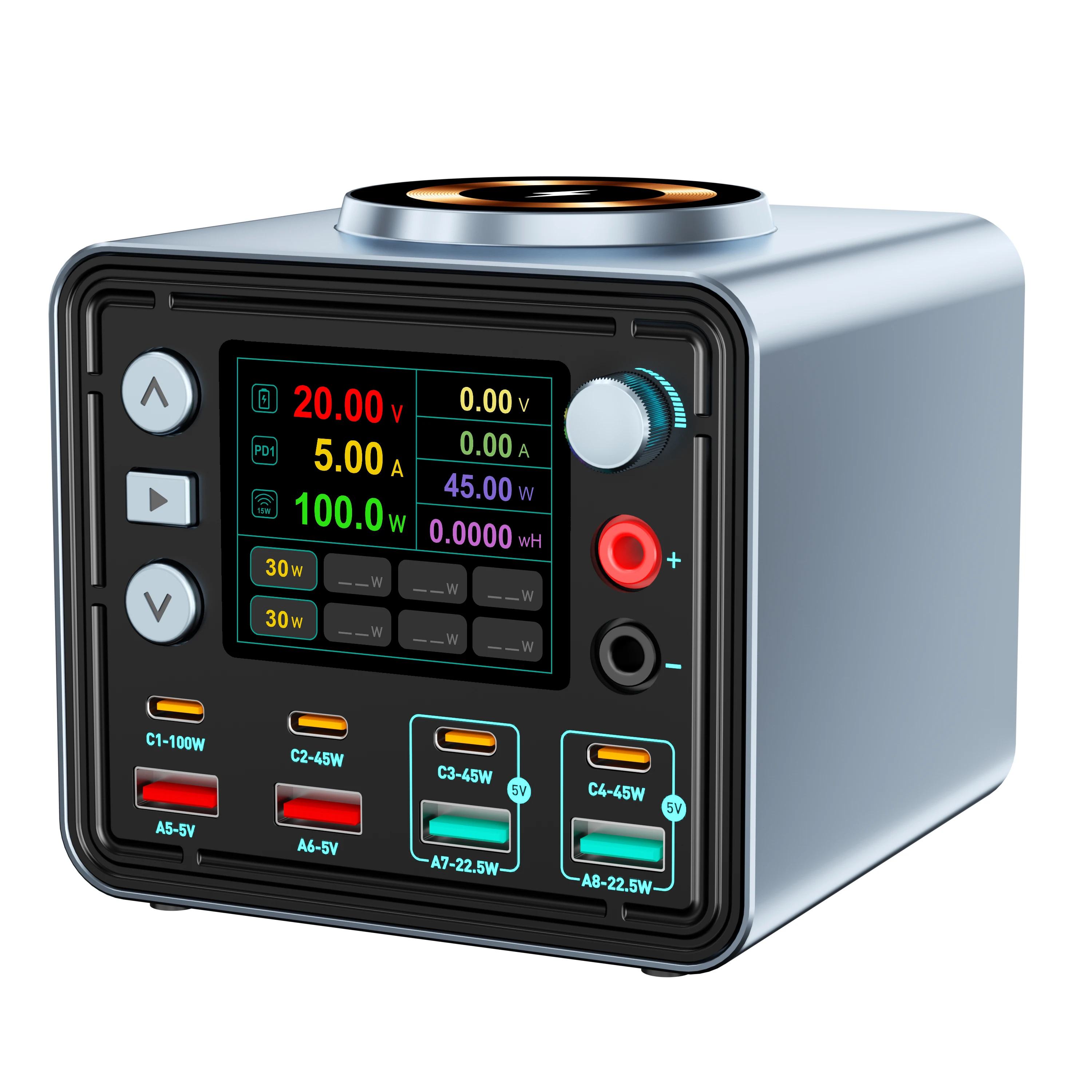 Power Tools Toolstation - 8-Port Smart Fast-Charging Desktop Power Station