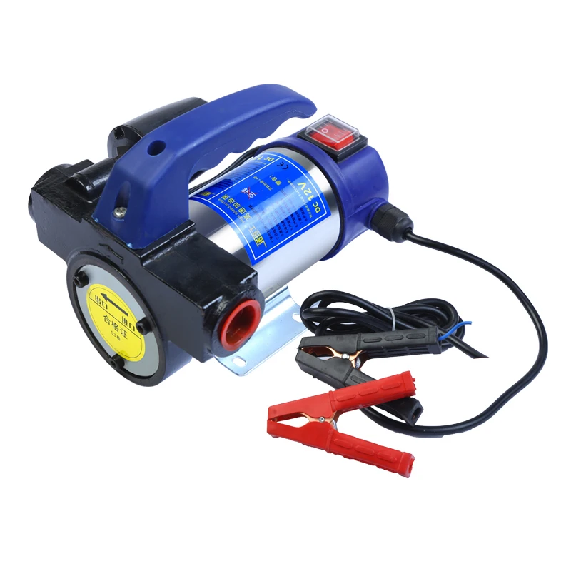 

Portable 12V 24V 220V Electric Oil Transfer Pump For Diesel Kerosene Extraction Self Priming with Pressure Switch Auto pump