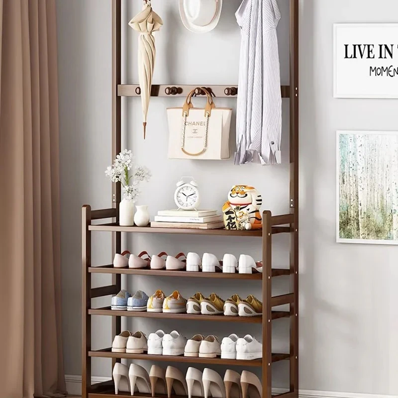 Percheros de madera modernos para ropa, pasillo, suelo de pie, perchero para sombreros, abrigo, banco de zapatos, ropa de dormitorio, muebles de