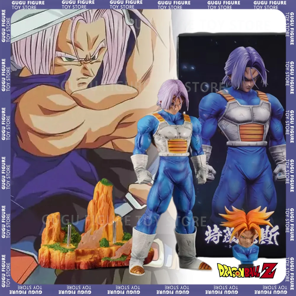 Dragon Ball 28CM Torankusu Z Fighters Double-end Anime Figure Super Saiyan Figurine Action Statue Collection Child Holiday Gifts