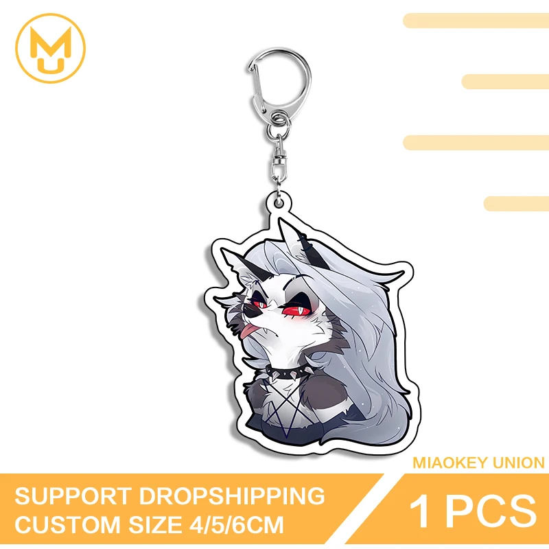 Eye Catching Exquisite Loona Attractive Trendy Ingenious Double Sided Keyring Art Exquisite HD Pattern Fancy Costumes Jewelry