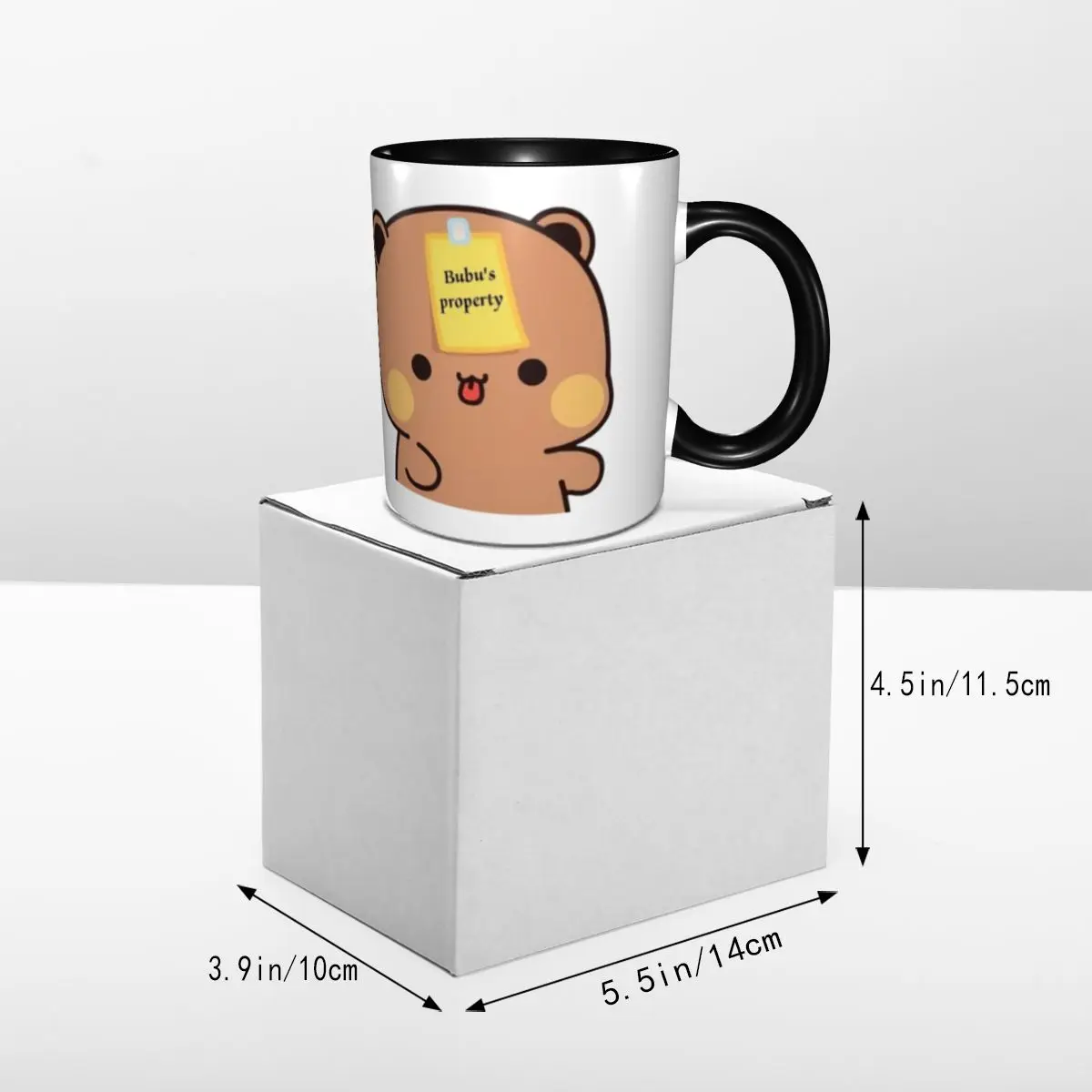 Customized Bubu Dudu Panda And Brownie Bear Couple Mugs DIY Ceramic Milk Tea Coffee Cups 5
