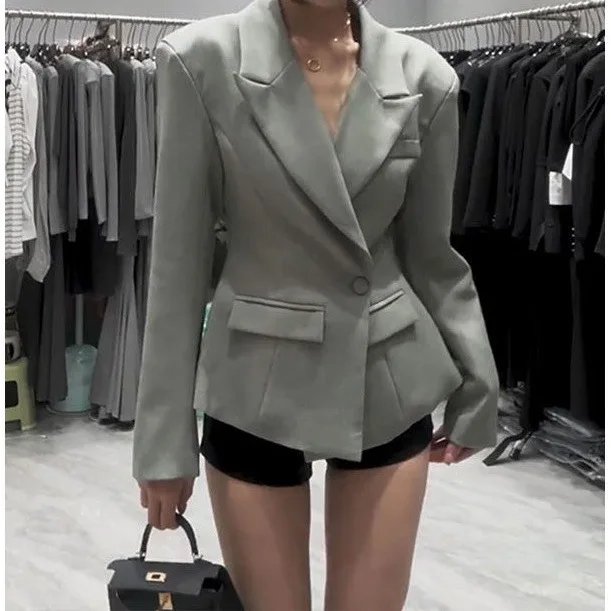 Waist Hugging Suit Jacket for Women, 2025 New Spring and Autumn Fashion, Trendy and Trendy Top