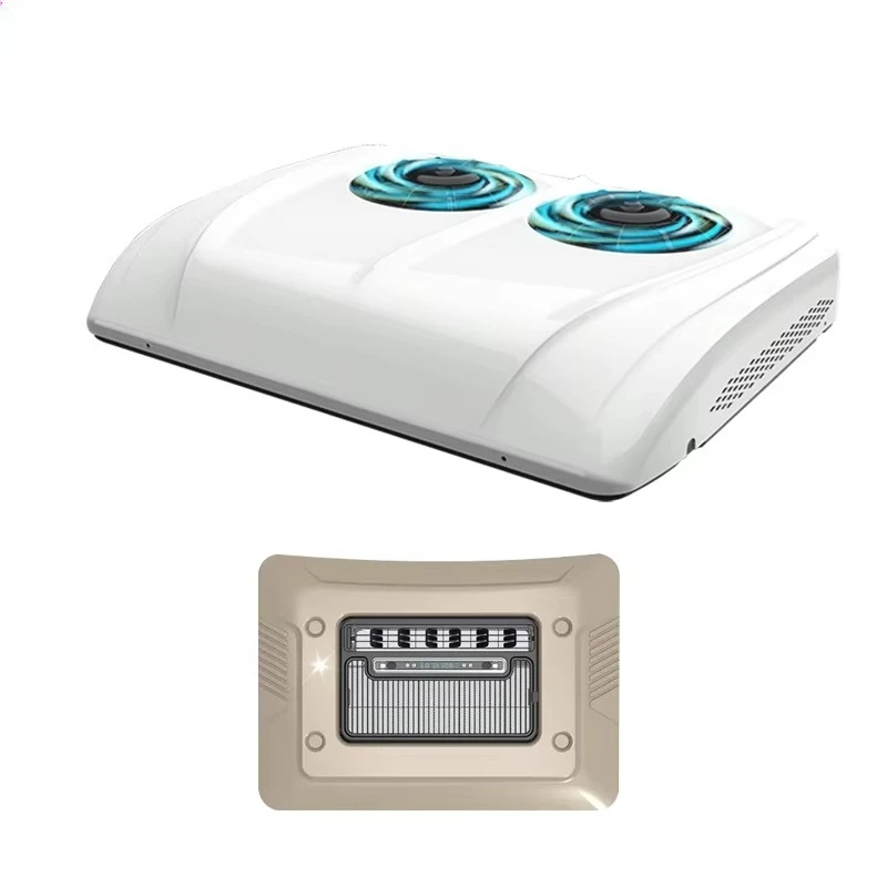 

Powerful Double Fans New Arrival Split Auto Parking AC Unit Conditioning 12/24V Rooftop Parking Truck Rooftop Air Conditioner