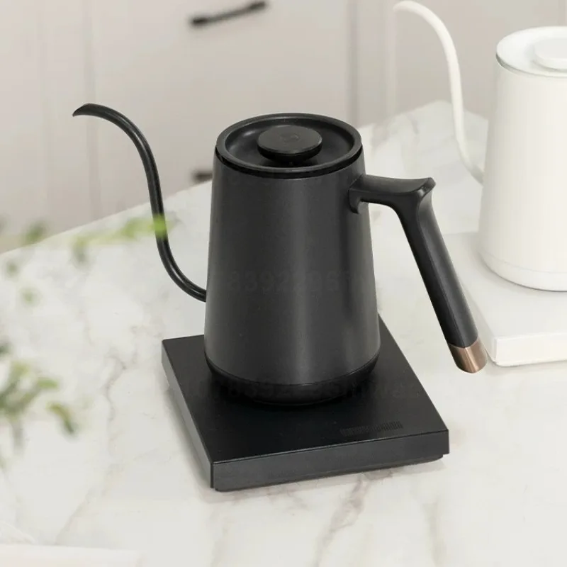 TIMEMORE Fish Smart Electric Gooseneck Kettle 600ml Pour Over Temperature Control 40-100°C 1°C Precision 304 Stainless Steel