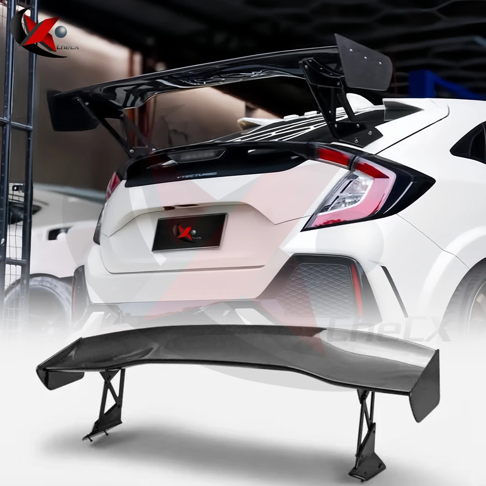 Suitable for Honda Civic FK4 FK7 FK8 TypR 5 Door 2016-2021 High Quality Carbon Fiber Material Rear Spoiler Car Rear Cover Kit