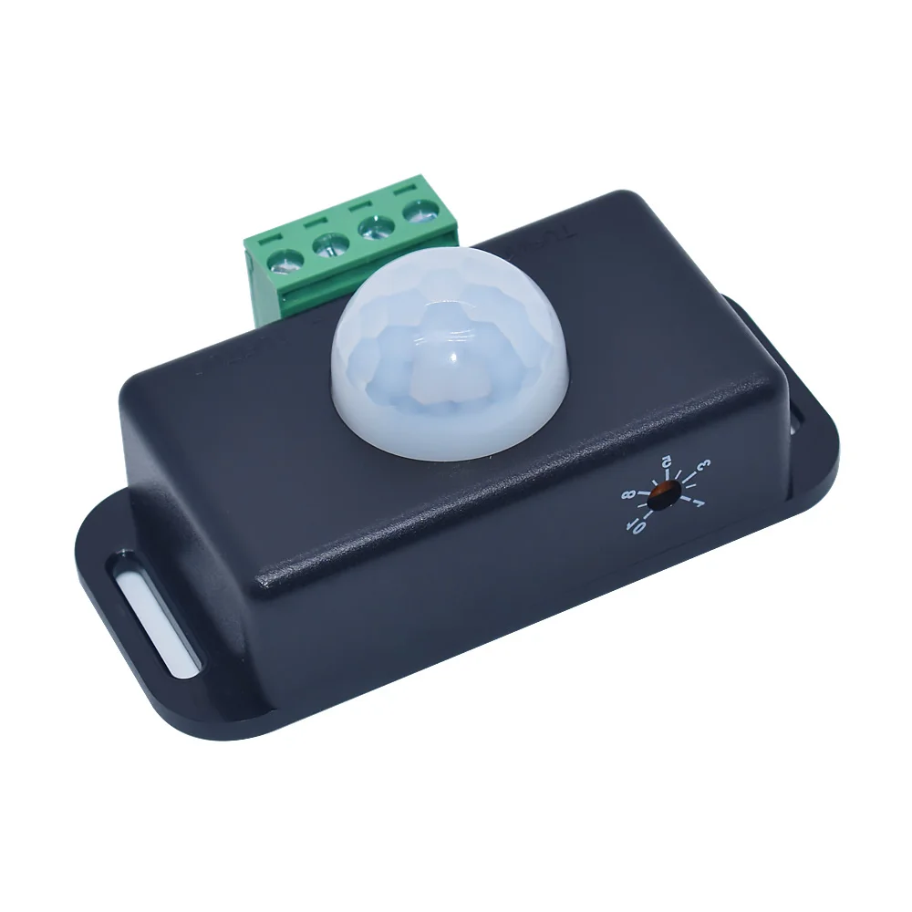 DC 12V 24V 6A Automatic Adjustable PIR Motion Sensor Switch IR Infrared Detector Light Switch Module for LED Strip Light Lamp