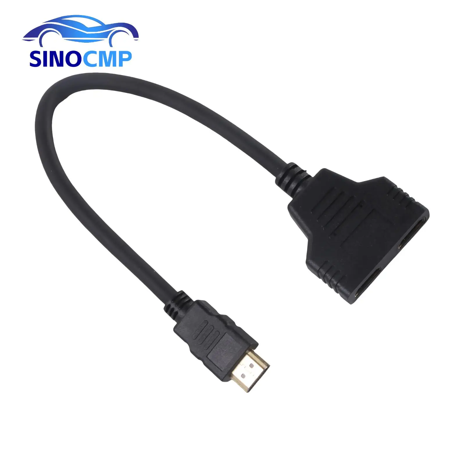 

Разветвитель HDMI 1 в 2, выходной кабель-адаптер, полное 1080P «папа» на 2 «мама», 3D, подходит для HD-проекторов Dlp Lcd ТВ и аудио, автомобильные аксессуары