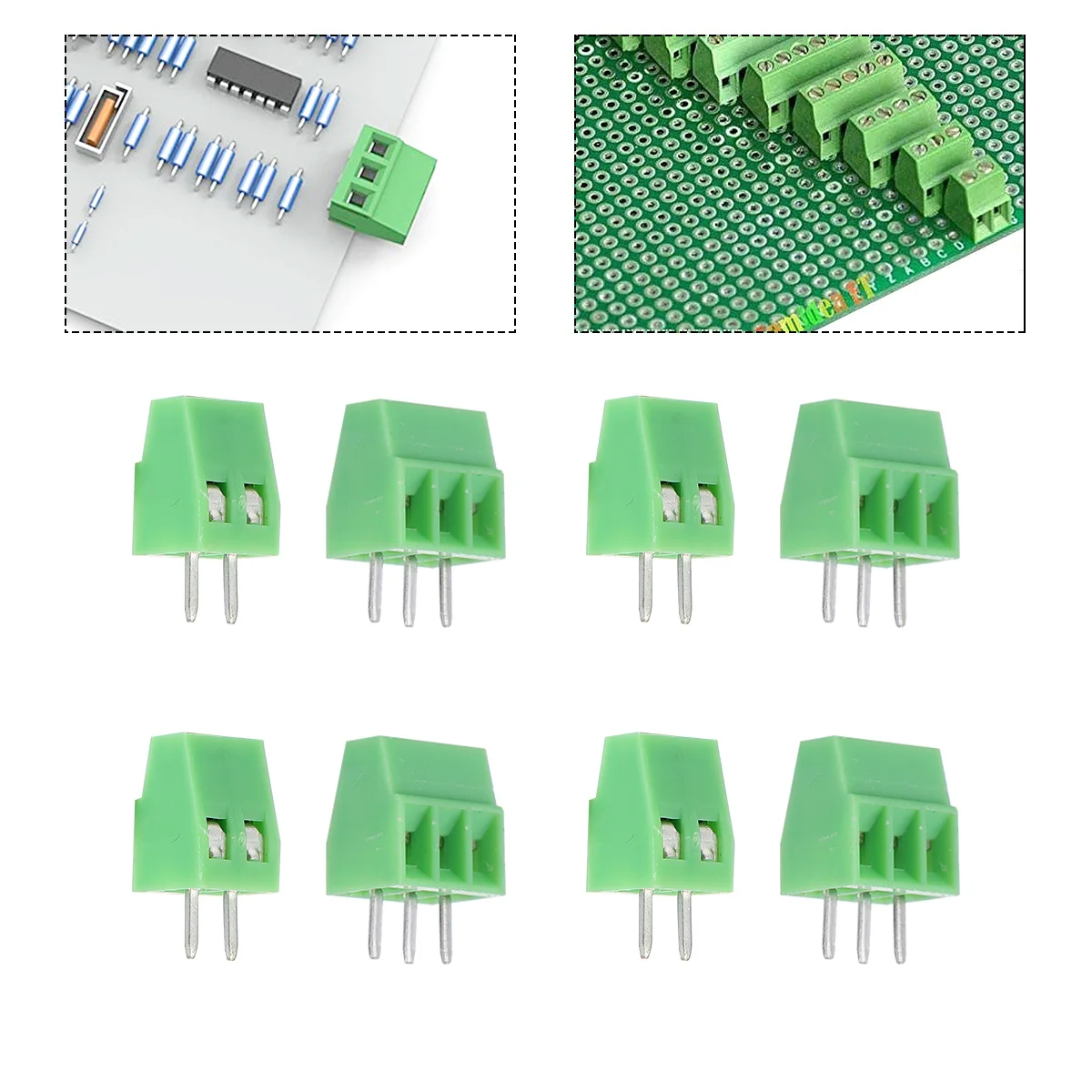 

50 pcs Pcb Block Connector Right Angle Line Terminal Plug Screw Terminal Block Electrical Accessories For Electronics Wiring