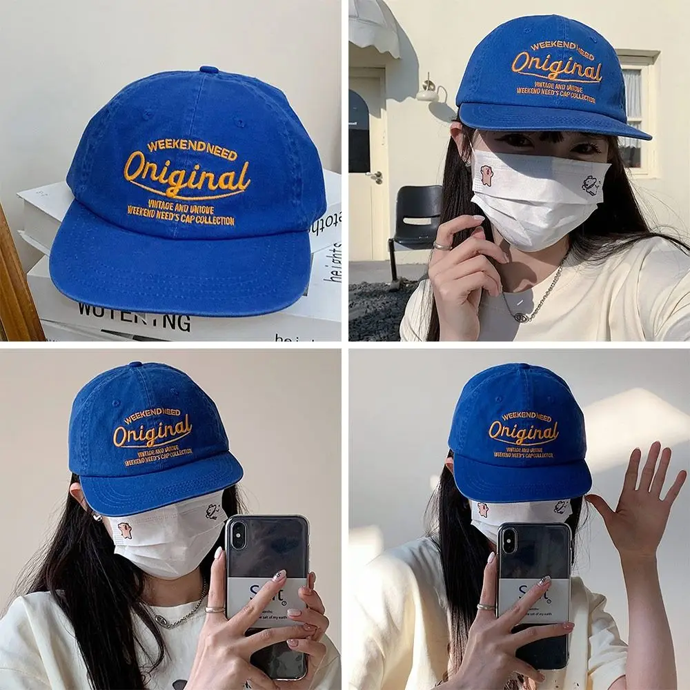 Casual Breathable Baseball Cap Embroidery Hip Hop Sun Hat Cotton Outdoor Snapback Hat Running