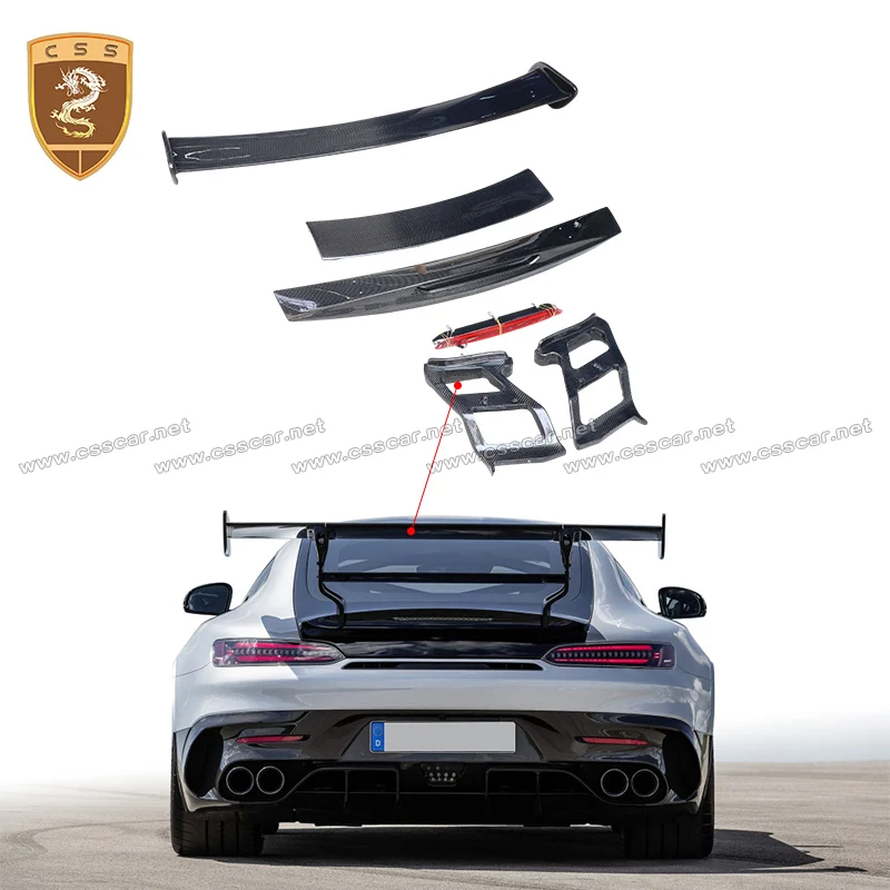 

Спойлер на заднее хвостовое крыло из углеродного волокна для Benz AMG GT Black Serie Highland, нижняя устойчивость к ветру, высокопроизводительные внешние комплекты