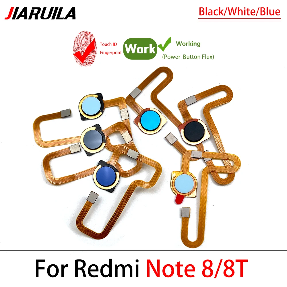 

Tested NEW For Xiaomi Redmi Note 8T 8 9 Pro 9s Note 9T Home Button Fingerprint Sensor Key Menu Return Touch Flex Cable Ribbon