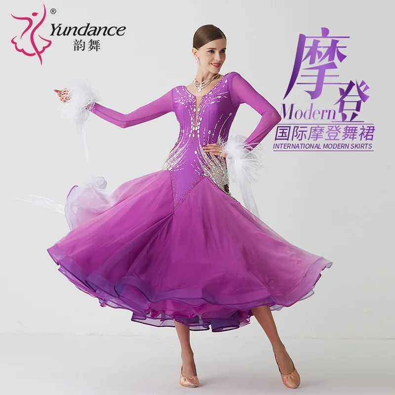 

B-21190 Custom New International Standard Ballroom Dance Dress High Quality Ballroom Dance Dresses for Sale