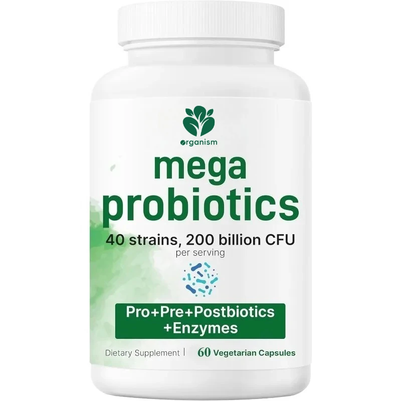 

Пробиотики 200 миллиардов CFU-60 капсулы шлейфы иннулина, бромеляны, папина и т. д. поддерживает здоровье кишечника и пищеварения