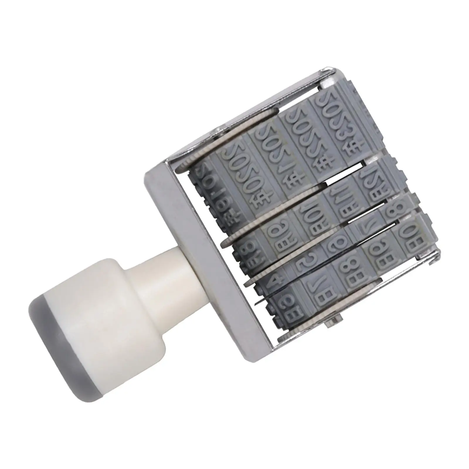 

8 digits Roller Stamp Commercial Wheels Rolling Multifunctional Attachments for Document