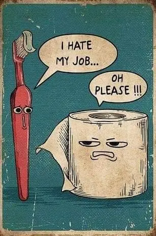 Metal Sign I Hate My Job Oh Please Funny Toilet Retro Tin Bathroom Wall Art Home Décor, -aluminum