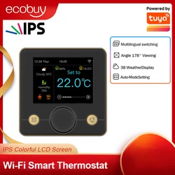 Tuya inteligente wifi termostato vida inteligente aquecimento de piso elétrico caldeira a gás água termostato controlador temperatura digital alexa